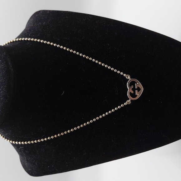 Gucci Interlocking G's Italian Luxury Necklace 925 Sterling Silver - Picture 1 of 3